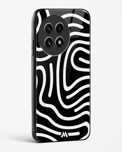 Monochrome Maze Glass Case Phone Cover (OnePlus)