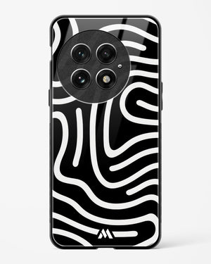 Monochrome Maze Glass Case Phone Cover (OnePlus)