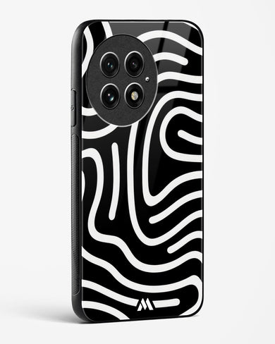 Monochrome Maze Glass Case Phone Cover (OnePlus)