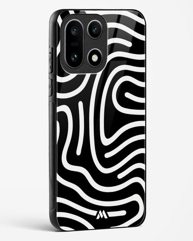 Monochrome Maze Glass Case Phone Cover (OnePlus)