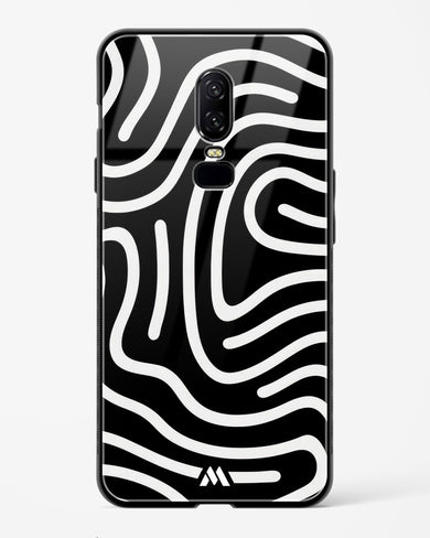 Monochrome Maze Glass Case Phone Cover (OnePlus)