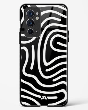 Monochrome Maze Glass Case Phone Cover (OnePlus)