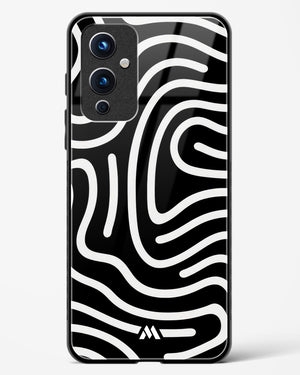 Monochrome Maze Glass Case Phone Cover (OnePlus)