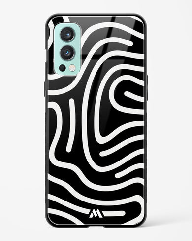 Monochrome Maze Glass Case Phone Cover (OnePlus)