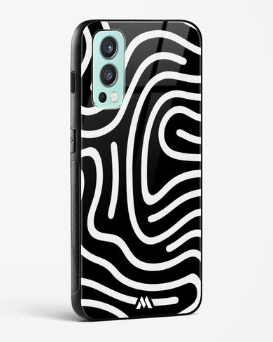 Monochrome Maze Glass Case Phone Cover (OnePlus)