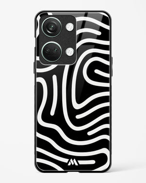 Monochrome Maze Glass Case Phone Cover (OnePlus)