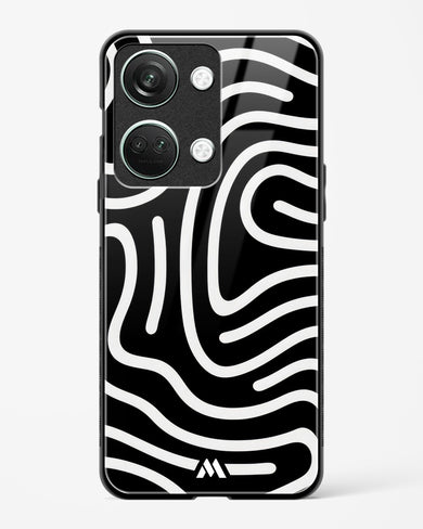 Monochrome Maze Glass Case Phone Cover (OnePlus)