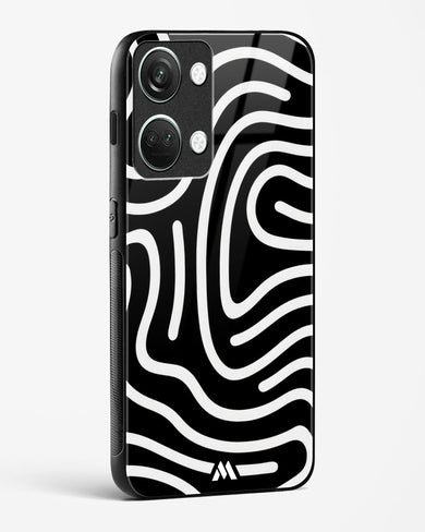 Monochrome Maze Glass Case Phone Cover (OnePlus)