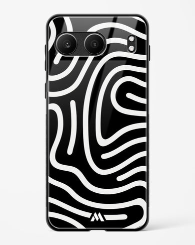 Monochrome Maze Glass Case Phone Cover (OnePlus)