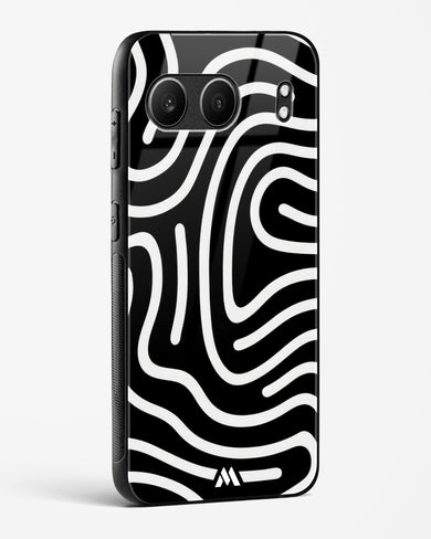 Monochrome Maze Glass Case Phone Cover (OnePlus)