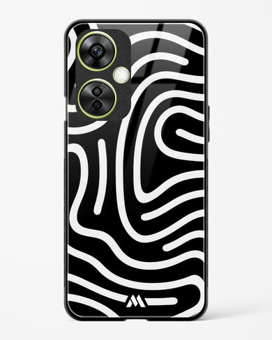 Monochrome Maze Glass Case Phone Cover (OnePlus)