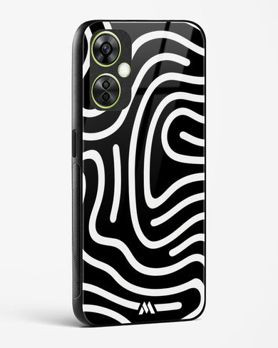 Monochrome Maze Glass Case Phone Cover (OnePlus)