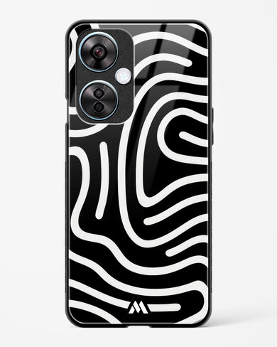 Monochrome Maze Glass Case Phone Cover (OnePlus)