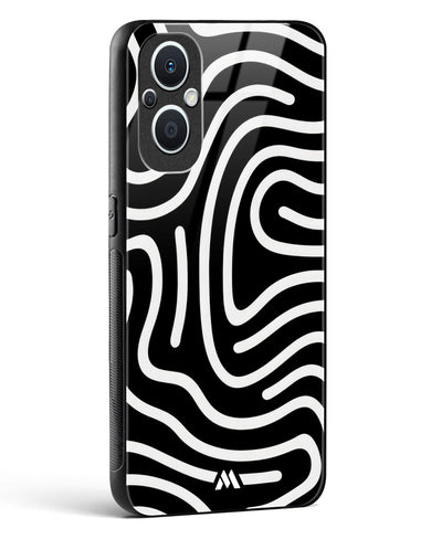 Monochrome Maze Glass Case Phone Cover (OnePlus)