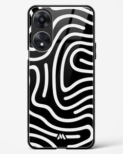 Monochrome Maze Glass Case Phone Cover (Oppo)