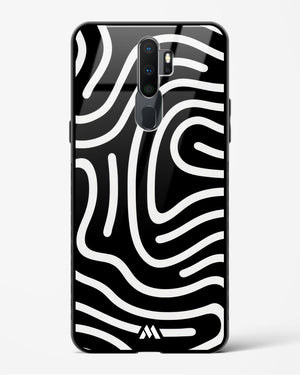 Monochrome Maze Glass Case Phone Cover (Oppo)