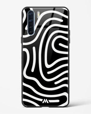 Monochrome Maze Glass Case Phone Cover (Oppo)