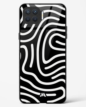 Monochrome Maze Glass Case Phone Cover (Oppo)