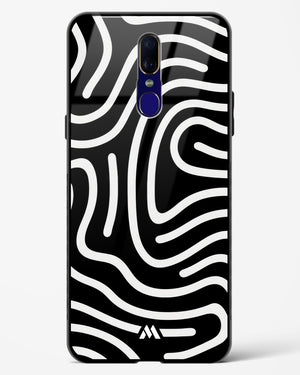 Monochrome Maze Glass Case Phone Cover (Oppo)