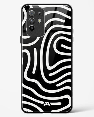 Monochrome Maze Glass Case Phone Cover (Oppo)