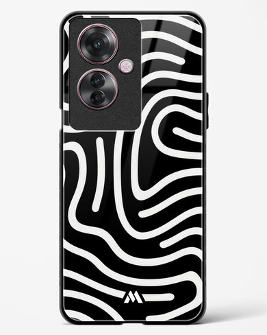 Monochrome Maze Glass Case Phone Cover (Oppo)