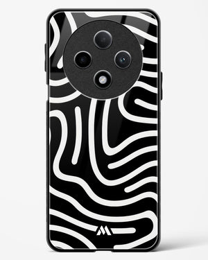 Monochrome Maze Glass Case Phone Cover (Oppo)