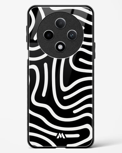 Monochrome Maze Glass Case Phone Cover (Oppo)