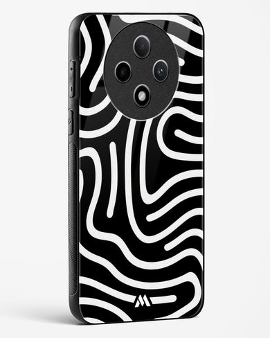 Monochrome Maze Glass Case Phone Cover (Oppo)