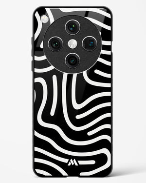 Monochrome Maze Glass Case Phone Cover (Oppo)