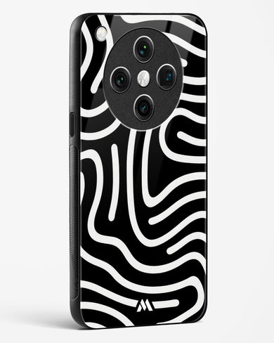 Monochrome Maze Glass Case Phone Cover (Oppo)