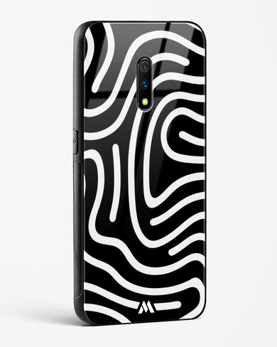 Monochrome Maze Glass Case Phone Cover (Oppo)