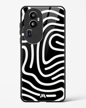 Monochrome Maze Glass Case Phone Cover (Oppo)