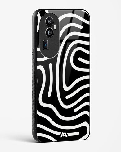 Monochrome Maze Glass Case Phone Cover (Oppo)