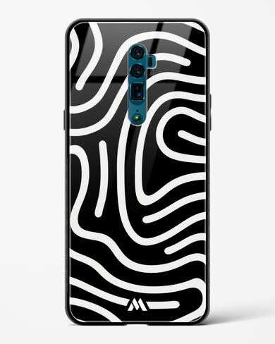Monochrome Maze Glass Case Phone Cover (Oppo)