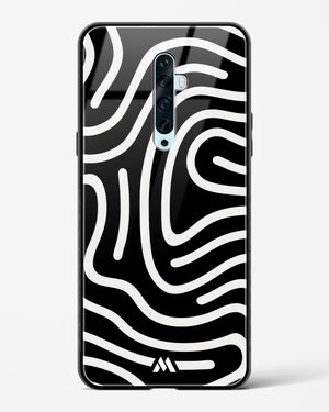 Monochrome Maze Glass Case Phone Cover (Oppo)