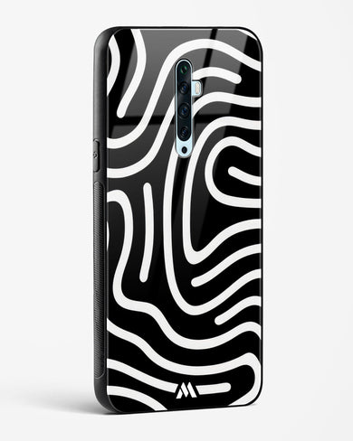 Monochrome Maze Glass Case Phone Cover (Oppo)