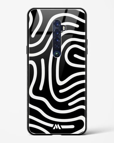 Monochrome Maze Glass Case Phone Cover (Oppo)