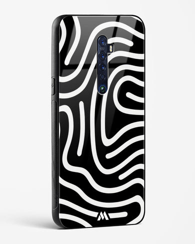 Monochrome Maze Glass Case Phone Cover (Oppo)