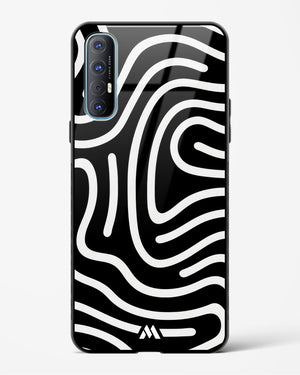 Monochrome Maze Glass Case Phone Cover (Oppo)