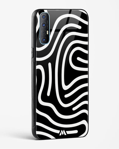 Monochrome Maze Glass Case Phone Cover (Oppo)