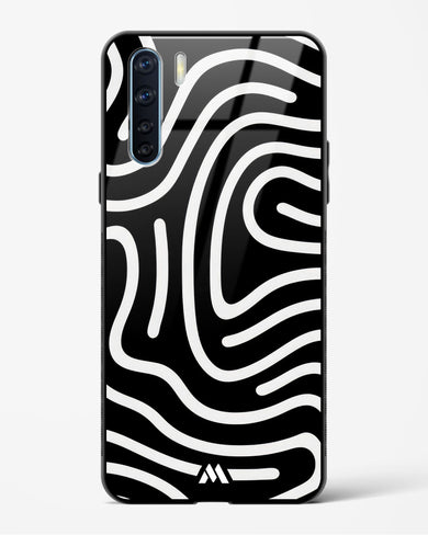 Monochrome Maze Glass Case Phone Cover (Oppo)