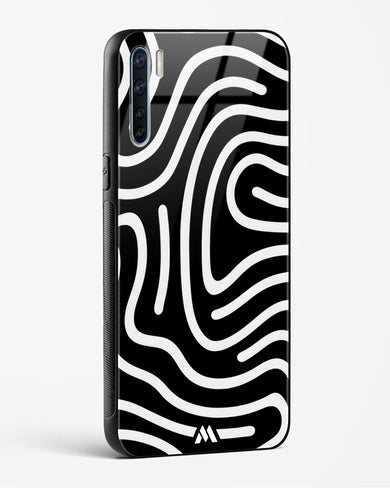 Monochrome Maze Glass Case Phone Cover (Oppo)