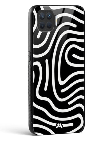 Monochrome Maze Glass Case Phone Cover (Oppo)