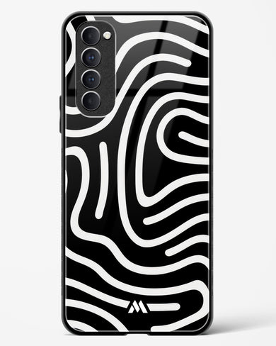 Monochrome Maze Glass Case Phone Cover (Oppo)