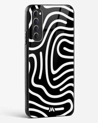 Monochrome Maze Glass Case Phone Cover (Oppo)