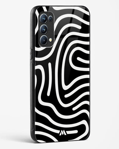 Monochrome Maze Glass Case Phone Cover (Oppo)