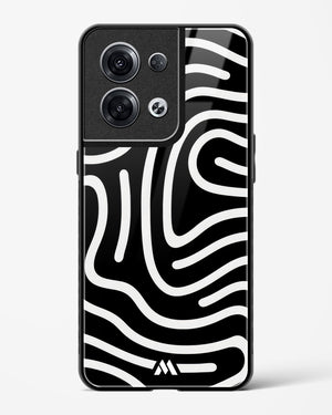 Monochrome Maze Glass Case Phone Cover (Oppo)