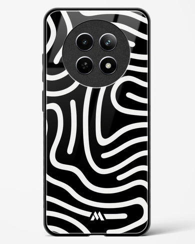 Monochrome Maze Glass Case Phone Cover (Realme)