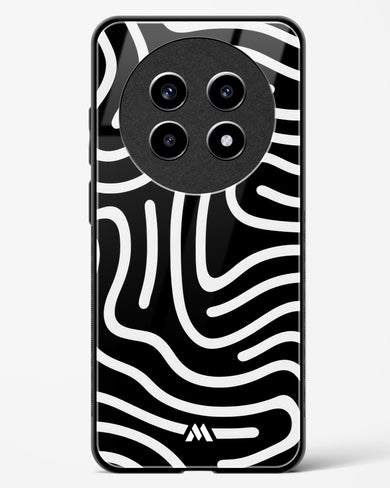 Monochrome Maze Glass Case Phone Cover (Realme)