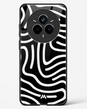 Monochrome Maze Glass Case Phone Cover (Realme)